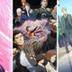 A collage featuring Shenmue The Animation, Spy x Family, and Shikimori's Not Just a Cutie.